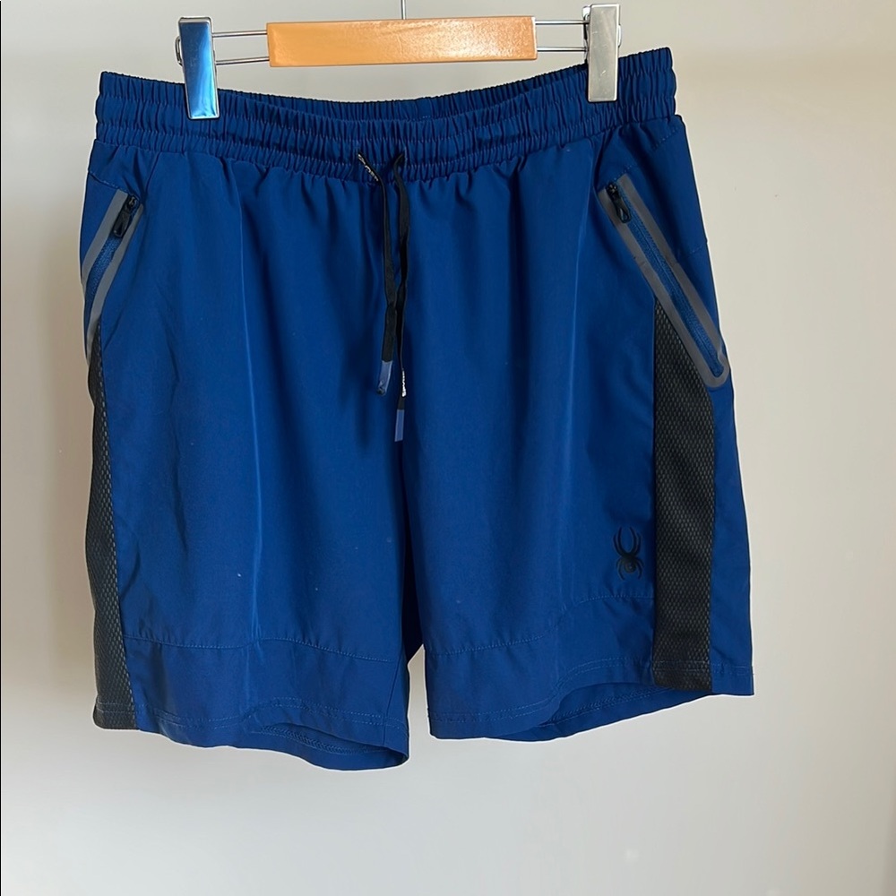 Spyder Blue and Black Athletic Shorts